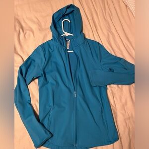 Women’s jockey zip up thin weight workout/activewear jacket, hooded
